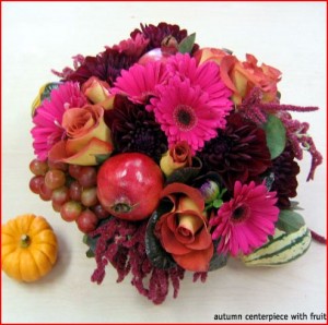 Autumn Centerpiece with Fruit