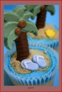 Cupcake for Beach Wedding