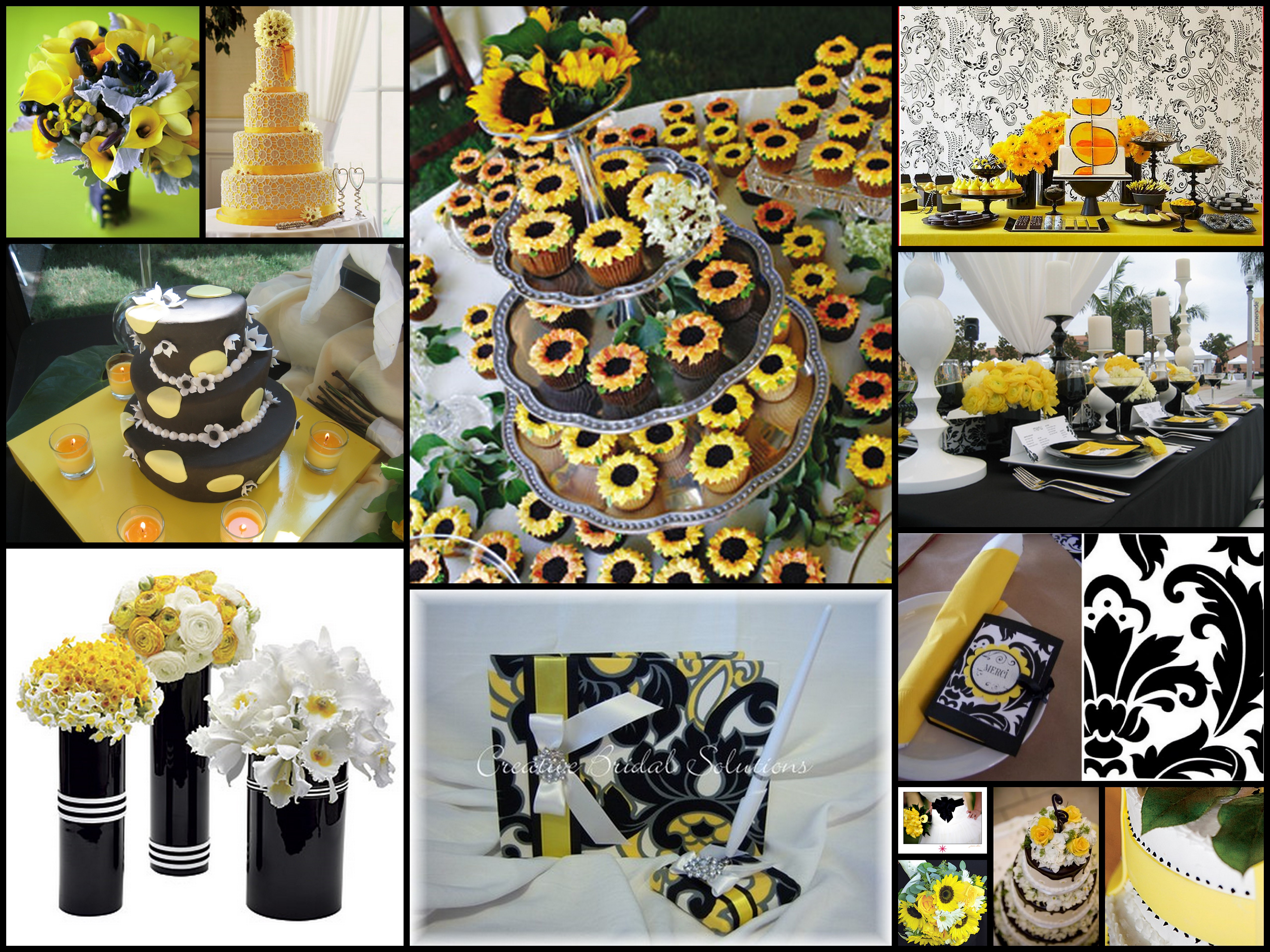 Yellow & Black Wedding