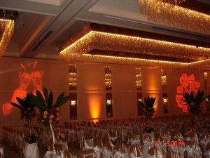 Pretty Lighting for a Wedding Ceremony