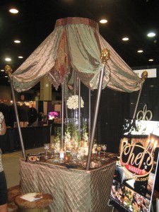 Table top Display at a Recent Bridal Show