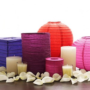Easy DIY Centerpiece using paper lanterns
