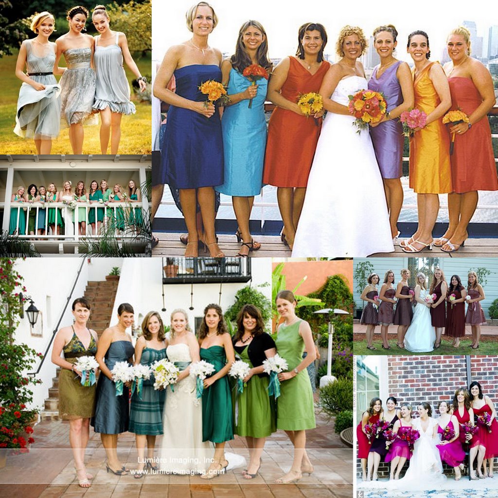 Bridesmaid Colour Dresses