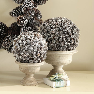 Pine Cone Topiary Pine Cone Topiary Winter Wedding Decor From Rustic to Bling