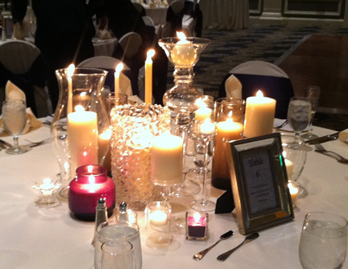candle centerpiece closeup candle centerpiece closeup Some Wedding DIY Reality